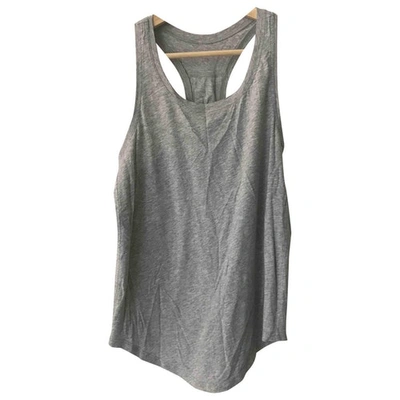 Pre-owned Lululemon Grey Cotton  Top