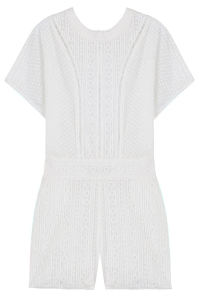 Paul & Joe Embroidered Jumpsuit In White