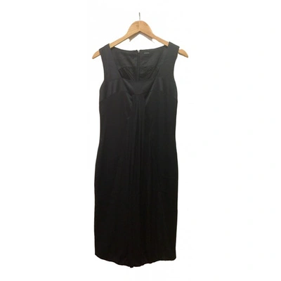 Pre-owned Joseph Silk Mid-length Dress In Black