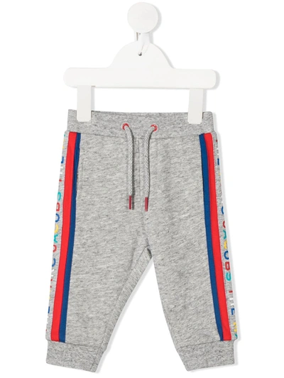Little Marc Jacobs Babies' Side Stripe Track Trousers In Grey