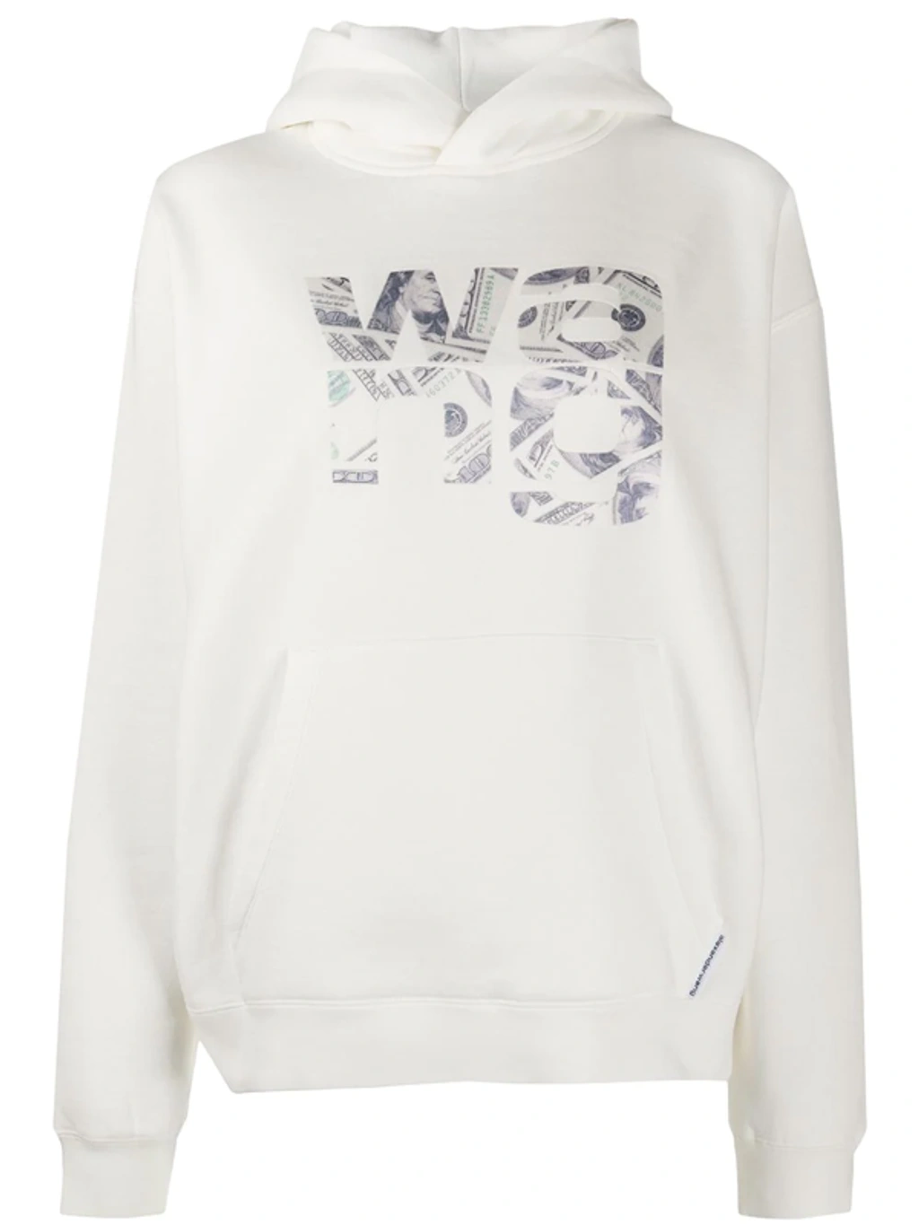 Alexander Wang Money Logo Hoodie In White | ModeSens