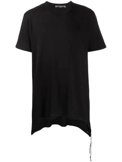 Mastermind Japan Embroidered Logo Asymmetric T-shirt In Black