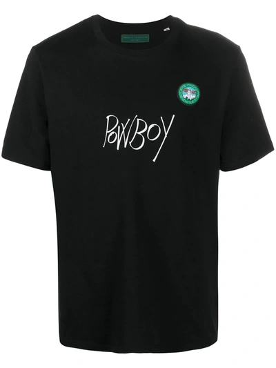 Société Anonyme Powboy Logo Patch T-shirt In Black