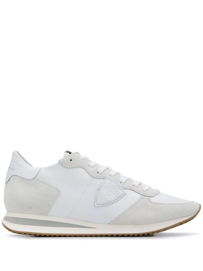 Philippe Model Street Style Low-top Sneakers In White
