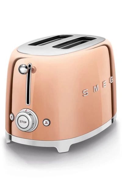 Smeg 50s Retro Style Two-slice Toaster In Brown