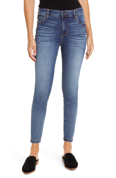 Kut From The Kloth Connie High Waist Ankle Skinny Jeans In Aster