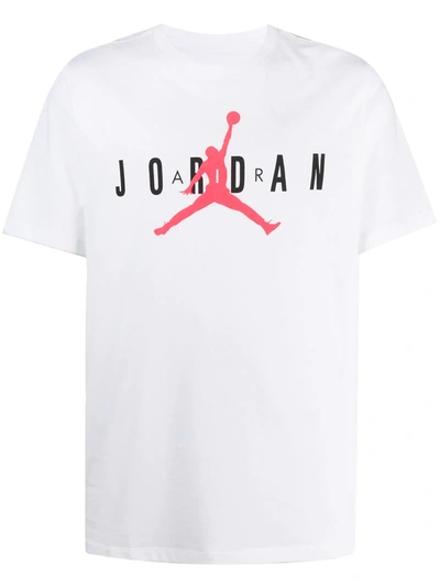 Nike Jordan Logo Print T-shirt In White