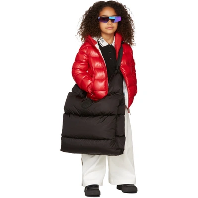Moncler Kids' Salzman Logo Water Resistant Down Puffer Jacket In 455 Red