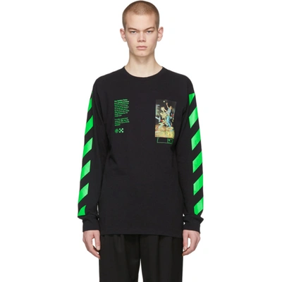 Off-white Pascal Painting Crewneck Sweatshirt In Black