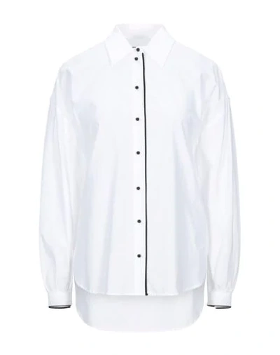 Ottod'ame Solid Color Shirts & Blouses In White