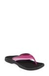 Olukai Wehi 'ohana Flip Flop In Bougainvillea/ Stripe Fabric