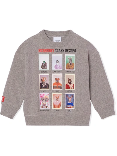 Burberry Kids' Class Of 2020 Sweatshirt In Grey