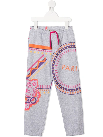 Kenzo Kids Sweatpants Killie For Girls In Grey