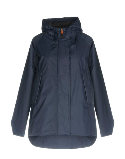 Save The Duck Hooded Jacket In Navy