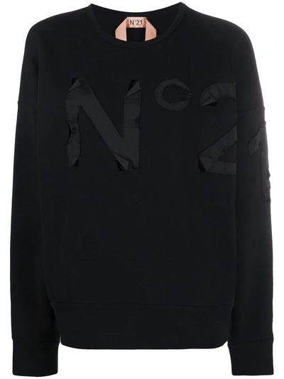 N°21 Logo Sweatshirt In Black