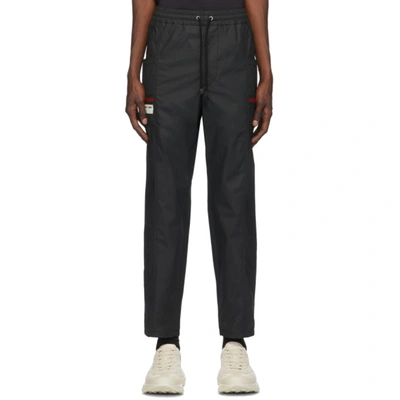 Gucci Black Waterproof Cargo Pants In 1043 Blkmix