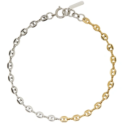 Justine Clenquet Silver And Gold Joy Necklace In Silver Gold
