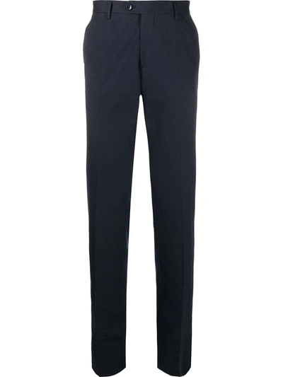 Etro Tailored Trousers With Paisley Patterns In Blue