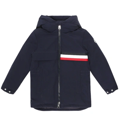 Moncler Kids' Boy's Piscace Hooded Parka Jacket In Navy