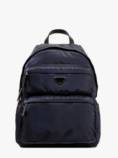 Prada Backpack In Blue