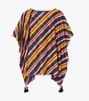 Tory Burch Printed Beach Tunic In Medley Stripe