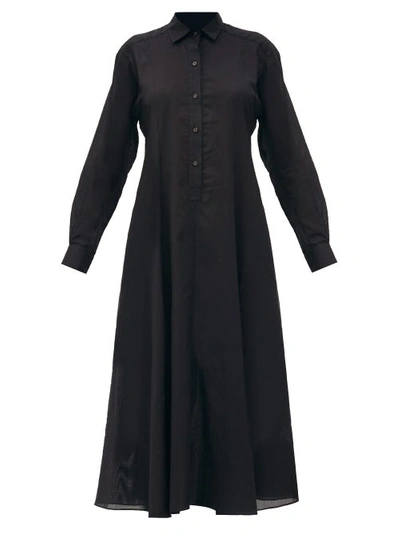 Three Graces London Women's Fallon Cotton Shirt Dress In Black