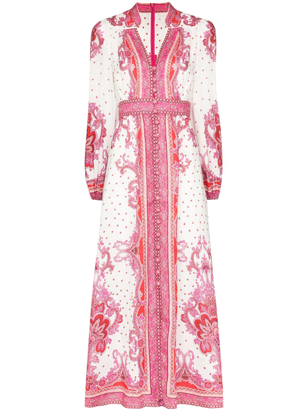 maxi dress paisley print