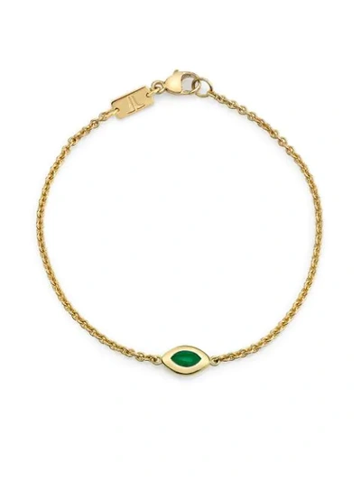 Andy Lif 18kt Gold Cats Eye Bracelet In Ylwgold