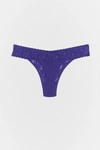 Hanky Panky Signature Lace Original Rise Thong In Blue