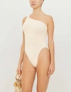Hunza G Nancy One-shoulder Swimsuit In Nude