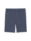 Theory Zaine Slim-fit Straight-leg Shorts In Air Force