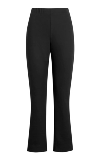 Leset Women's Rio Cropped Crepe Flare Pants In Black