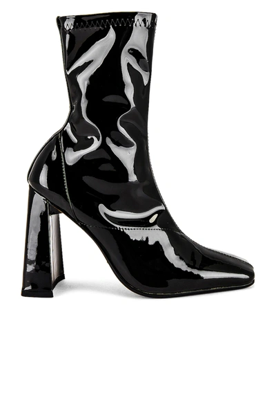 Tony Bianco Havas Bootie In Black Stretch Patent