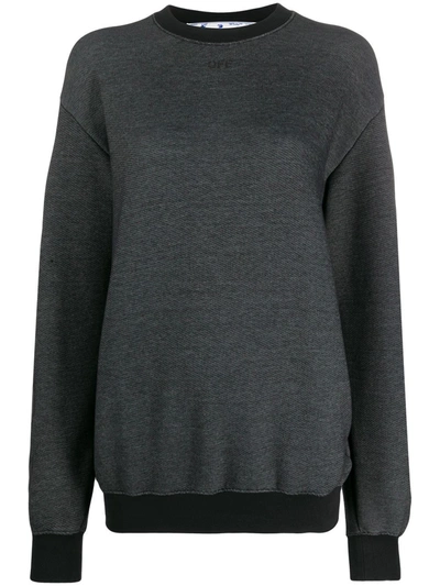Off-white Arrow Motif Sweatshirt In Black