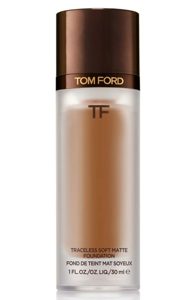 Tom Ford Traceless Soft Matte Foundation 10.0 Chestnut 1 oz/ 30 ml In 10.0 Chestnut (dark To Deep With Warm Golden Undertones)