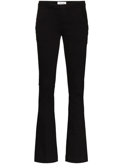 Frame Le Serge Trousers In Black