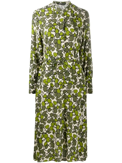 Luisa Cerano Graphic-print Shirt Dress In Green