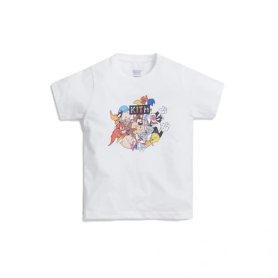 Pre-owned Kith  Kids X Looney Tunes Tee White