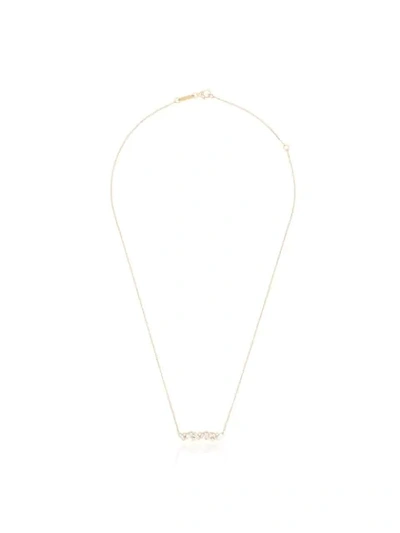 Suzanne Kalan Sparkler Bar 18kt Yellow Gold Diamond Necklace In Metallic