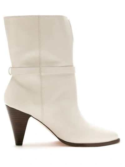 Nk Leather Bel Boots In White