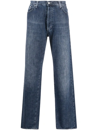 Pre-owned Versace 1990s Straight-leg Jeans In Blue