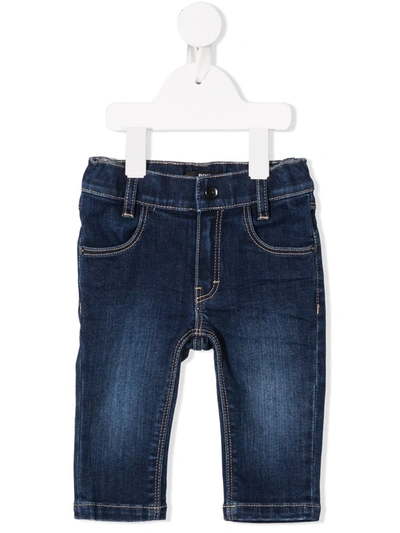 Hugo Boss Blue Jeans For Baby Boy With Logo