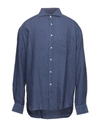 Fedeli Midnight Blue Linen Man Shirt