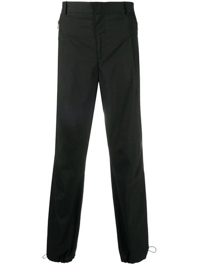 Givenchy Drawstring Hems Trousers In Black