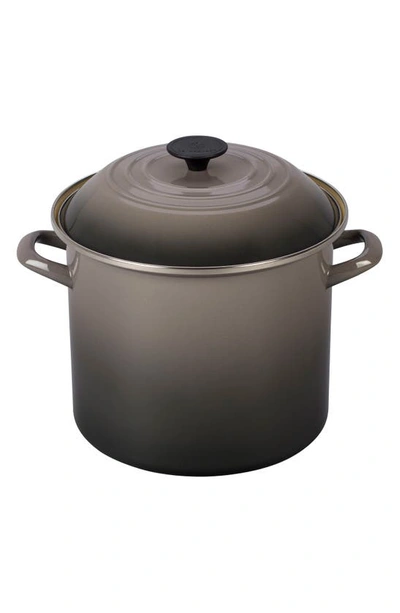 Le Creuset 10-quart Enameled Steel Stockpot In Oyster