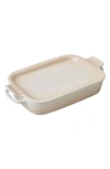 Le Creuset Rectangular Dish With Platter Lid In Meringue
