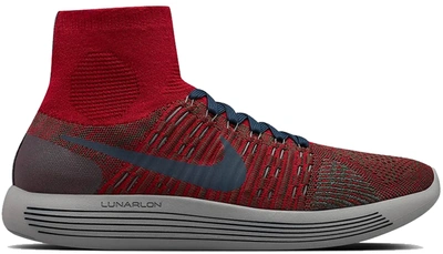 Pre-owned Nike  Lunarepic Flyknit Gyaksuou Team Red In Team Red/dark Obsidian-midnight Fog