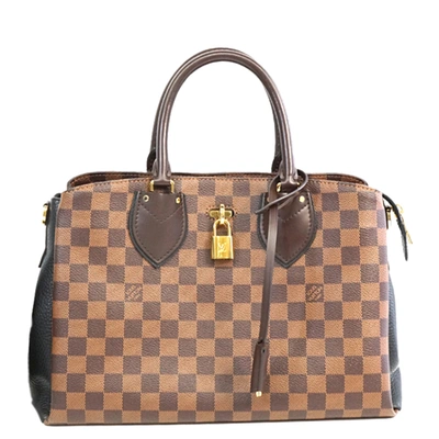 Pre-owned Louis Vuitton Damier Ebene Canvas Normandy Bag In Brown