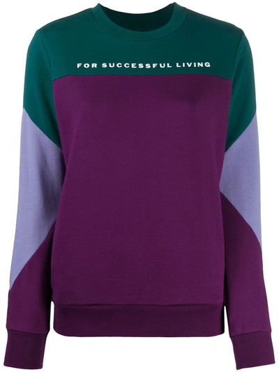 Diesel Phylosh Colour Block Sweatshirt In Purple