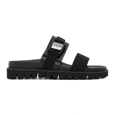 Valentino Garavani Valentino Black  Vltn Slides In 0no Nero/ne